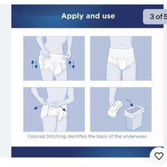Attends AP0730 Disposable Cloth Diaper – Large, Pack of 18