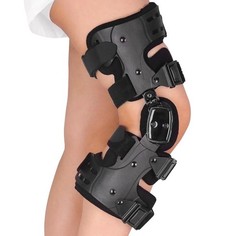 Post Op Hinged Knee Brace ROM Adjustable Orthopedic Support Right Leg Adult