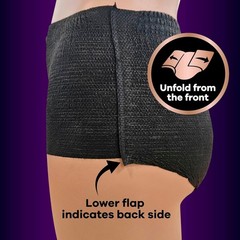 Always Discreet Boutique Incontinence Underwear for Women, Black, S/M-L-XL