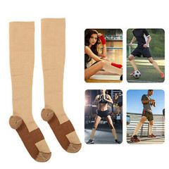 3 Pairs Compression Socks (8-15mmHg) Moisture Wicking Support Stocking S-XXL