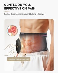 Front-Wearing Umbilical Hernia Belt, Unisex, 3D Dome-Shaped Hernia Support Pa…