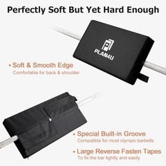Hip Thrust Back Pad for Squat Rack & Barbell – Shoulder Support for Glute Bridge