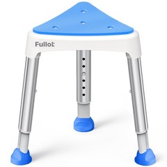 Space-Saving Triangular Shower Chair for Inside Shower with EVA Pad, 400 lbs …