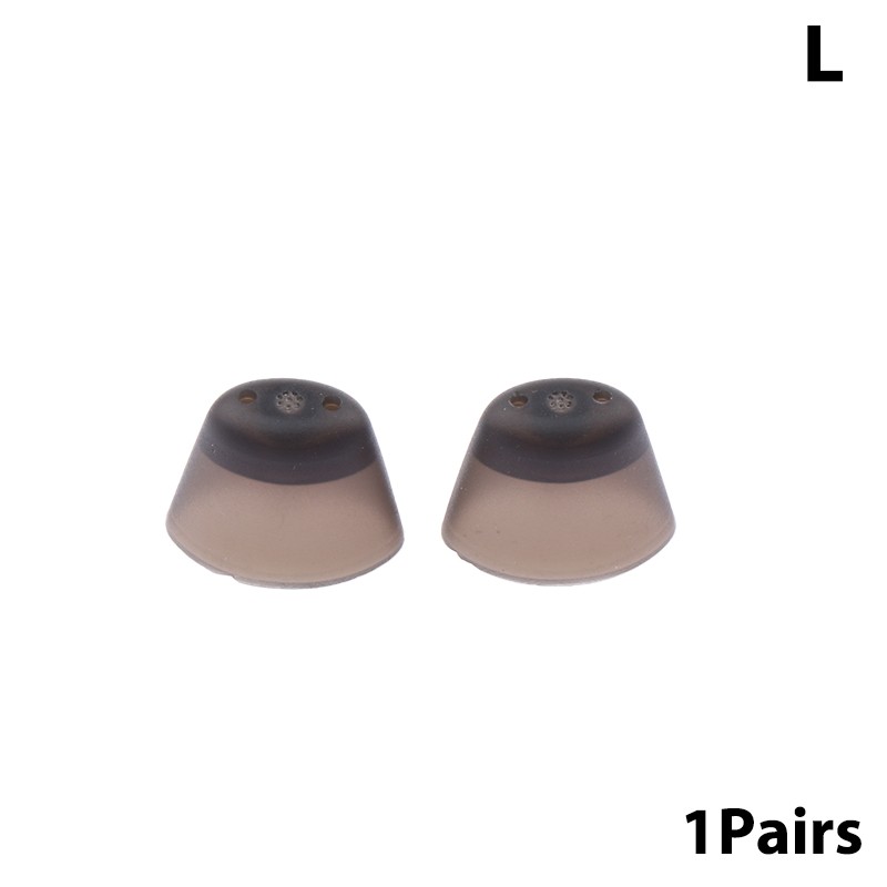 1Pairs XS/S/M/L Black Hearing Aid Ear Tips Soft Replacement Earplugs In-Ear