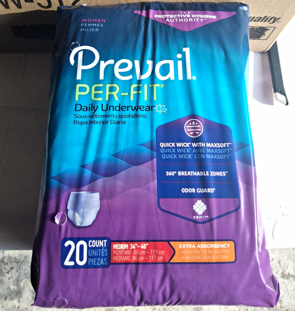 Prevail Per-Fit Women’s Underwear Medium Extra Absorbency 20 Count PFW-512