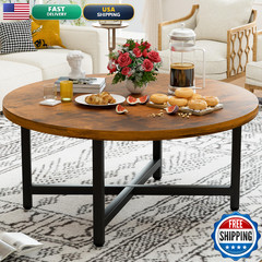 Furmorene Coffee Table 31.5 Large Coffee Tables Brown Round Coffee Tables For