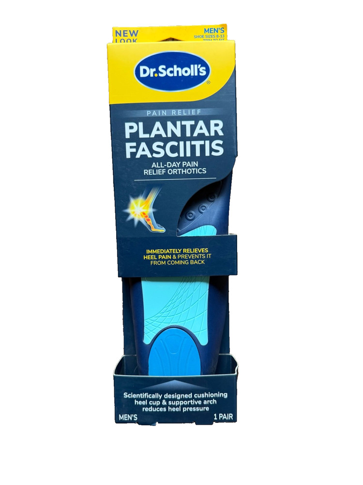 Dr. Scholl’s Pain Relief Orthotics for Plantar Fasciitis Men size 8-13 1 pair