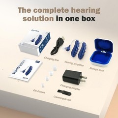 Enhanced Clarity Hearing Aids for Seniors – 2 Units with Charging Case Included