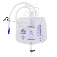 10Pcs 2000mL Urinary Drainage Bag with Anti-Reflux Chamber Tube Hook New