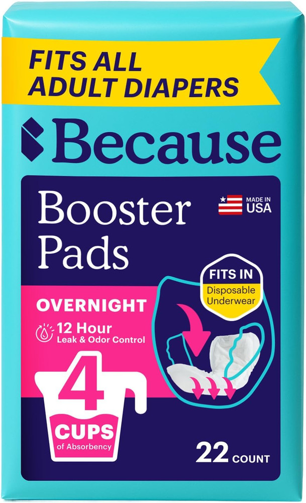 Because Overnight Booster Pads Fit All Adult Diapers, Helps Keep Your Adult Diap