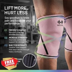 Modvel 7mm Knee Sleeves X-Large PEACH Pair