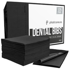 Disposable Dental Bibs 13″x18″ 125 Pack – 3 Ply Waterproof Tattoo Bib Sheet f…