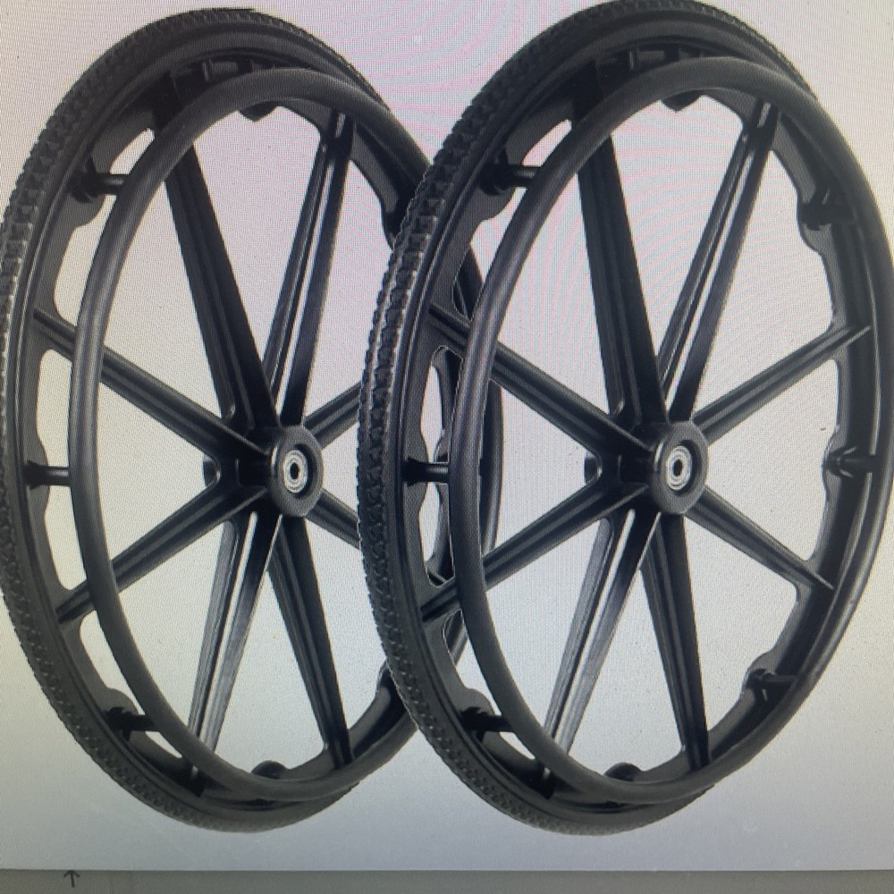 one pairWheelchair Wheel Replacement Parts 24 Inch, Wheelchair Wheel Replacement