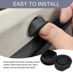 10PCS Car Bumper Sensor Hole Plugs, Automobile Front and Rear Bumper Radar Pr…