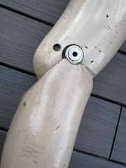 Vintage Above Knee Prosthetic RT Artificial Limb Medical Oddity Steampunk Prop