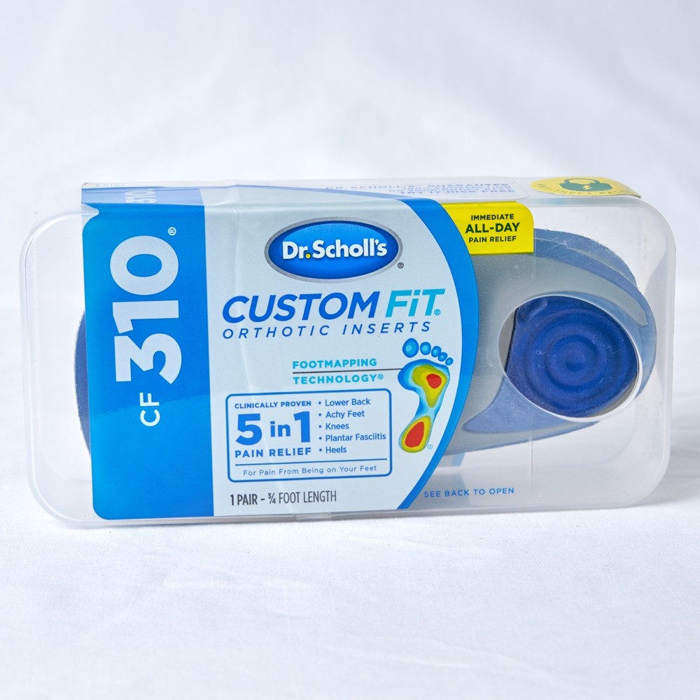 Dr. Scholl’s Custom Fit Orthotics 3/4 Length Inserts CF 310 Insoles Men & Women