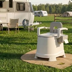 Bedside Commode Portable Toilet for Adult Elderly Toilet Chair Seat with Armrest