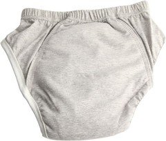 Reusable Adult Cloth Diaper Washable Leakproof Nappy Diapers Elderly-Grey-M