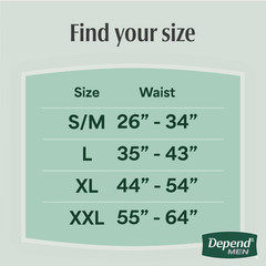 Depend Fresh Protection Incontinence Underwear for Men, Adult Diapers, L, 72 ct