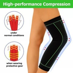 Full Leg Knee Brace Compression Sleeve Sport Support Stabilizers Injury Recovery