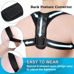 Universal Upper Back Brace Adjustable Fit For Clavicle Back Support Pain Relief