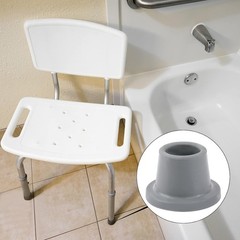 4 Pack Replacement Rubber Feet for Shower Chairs – Safe Non-Slip Tips 1-1/8″ I.D