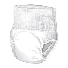 McKesson Adult Disposable Cloth Underwear Maximum Absorbency – Size M 20 Count