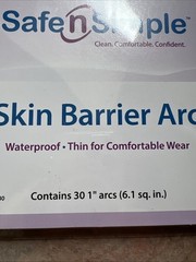 Safe-n-Simple Skin Barrier Arc 1″ (30ct) Waterproof Exp 10/2026 SNS20630 New