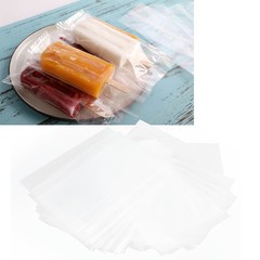 100Pcs Ice Cream Bags Transparent Rectangular Shape Candy Chocolate Bags For-DSO