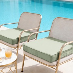 Battilo Outdoor Chair Cushions Set of 4, 4 Count(Pack 1), Sage Green