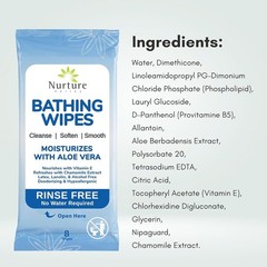 48 Pack Waterless Cleansing Wipes with Aloe – Ideal for Adults and Seniors