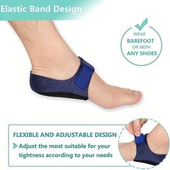 1 Pair Heel Protectors Pads Plantar Fasciitis Arch Wrap Support Foot Pain Relief