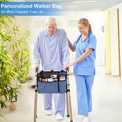 Universal Walker Bag w/ Cup Holder – Water Resistant Storage for Seniors