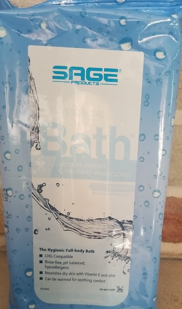 Sage Essential Bath Cleansing Washcloths 8 In Package Full Body Washcloths