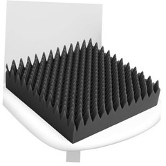 Geiserailie Pcs Egg Foam Pad Eggs 18 x 16 x 4 Inches Egg-shaped 1 Black Gray