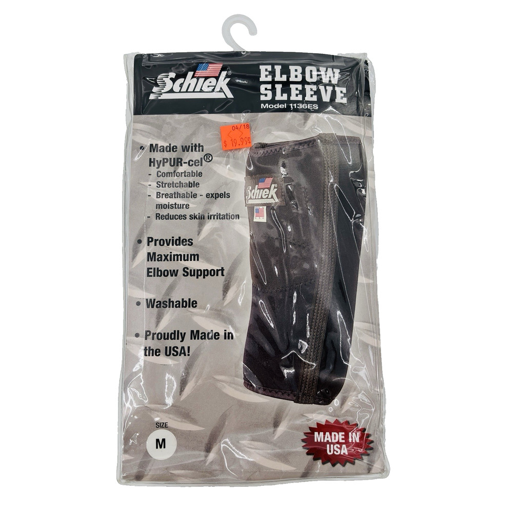 NEW Schiek Medium Neoprene Elbow Support Sleeve Weight Lifting 1136ES