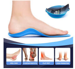 PCSsole Orthotic Arch Insoles, 220+ Lbs Gel Support, S: Men 6-7.5/Women 8-9.5
