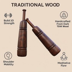 Wood Indian Meels | (pair )