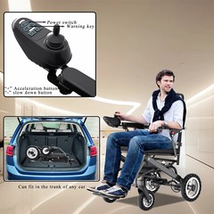 30lb Electric Wheelchair Folding Lightweight Portable Travel Mobility Powerchair
