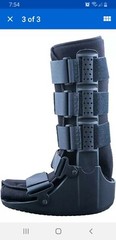 Ankle Foot Stabilizer Boot Brace Tall Cam Walker fits Men 4.5-7 Women 6-8