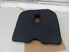 Benazcap Memory Seat Cushion for Office Chair 17 x 19 x 6 inches, Black
