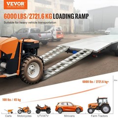 72x15in 6000lb Aluminum Loading Ramps 2PCS & Durable Lightweight Design