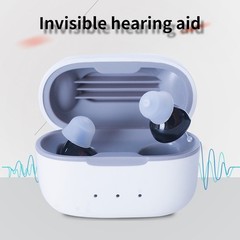 Bluetooth Hearing Aids For Seniors Rechargeable OTC With Noise Reduction Black