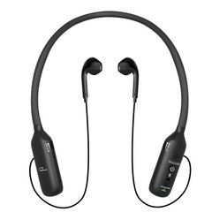 Rechargeable Neckband Hearing Amplifier for Conversation or Black02