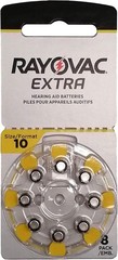 60 pcs A10 10 Size 10 PR70 Rayovac Extra Card 1.5V Zinc Air Hearing Aid Battery