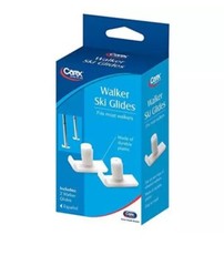 Carex Walker Glides – Universal Skis 1 Pair (Pack of 1), White
