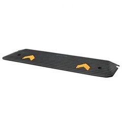 Upgraded Rubber Threshold Ramp 1 Rise Wheelchair Ramp Doorway Natural
