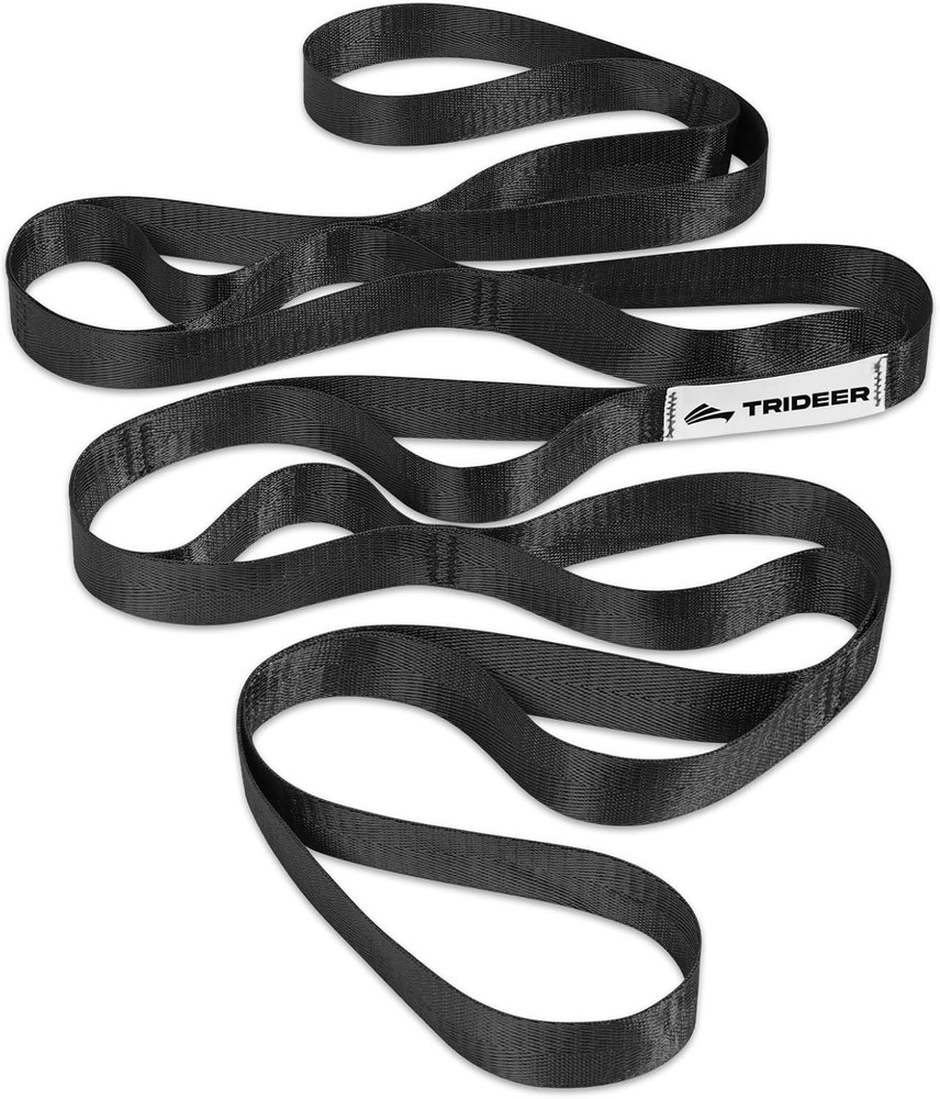 Stretch Strap with Loops for Physical Therapy Yoga Pilates Mobility Rehab