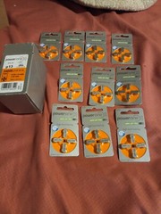 Power One Zinc Air 1.45 V P13 Hearing Aid Batteries 10 Packs=40 Batteries Total