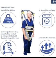 EZ Assistive Ambulating Sling for Patient Stand/Walk Training M/L/XL